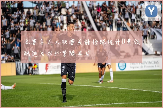 本赛季五大联赛关键传球统计B费领跑迪马尔科紧随其后
