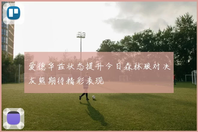 爱德华兹状态提升今日森林狼对决灰熊期待精彩表现