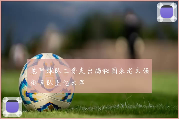 意甲球队工资支出揭秘国米尤文领衔五队上亿大军
